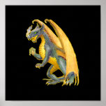 Fire Breathing Dragon Poster posters
