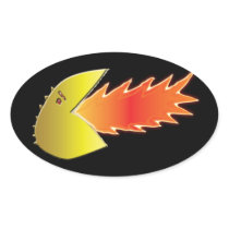 Fire-Breathing Head stickers