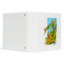 Fire breathing serpent vinyl binder