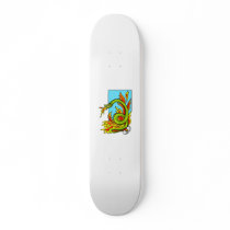 Fire breathing serpent skate board