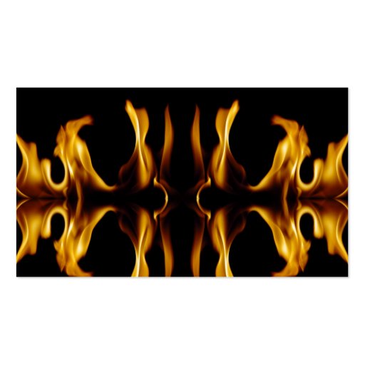 Fire Business Card Template (front side)