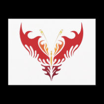 fire butterfly postcards
