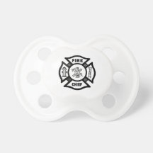 Fire Chief Baby Pacifiers
