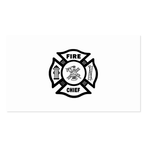 Fire Chief Business Card Templates (front side)