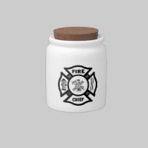 Fire Chief candy jars