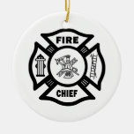 Fire Chief Christmas Ornaments