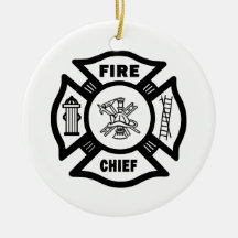 Fire Chief Christmas Ornaments
