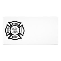 Fire Chief Customized Photo Card
