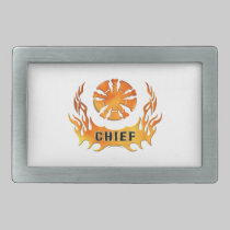 Fire Chief's Flames belt buckles