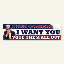 Fire Congress Bumper Sticker bumper stickers