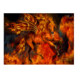 Fire Dancer Fantasy Art Poster