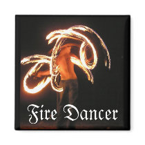 Fire Dancer Magnet by webgrrl Fire Dancer Magnet