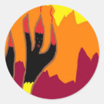 Fire Dancers in Hell Stickers
