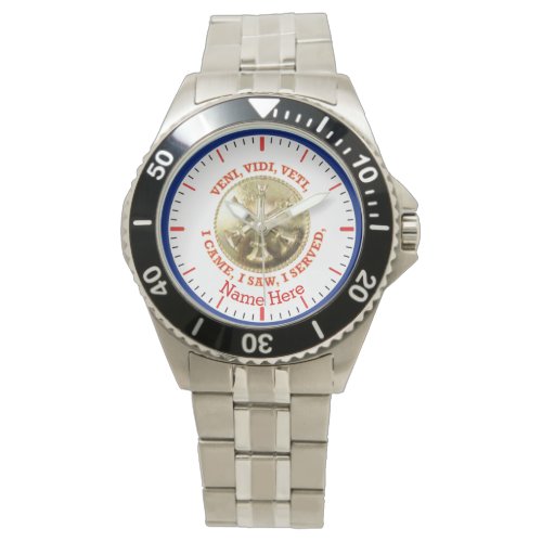 Fire Department Battalion Chief Medallion Wristwatch