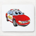 Fire Department Car Cartoon Mouse Pads