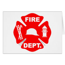 Fire Department Emblem - Card