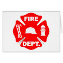 Fire Department Emblem - Card