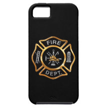 Fire Department Gold Badge iPhone 5 Cover