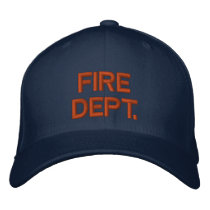 Fire Dept. embroidered hats