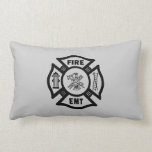 Fire Dept EMT Throw Pillow