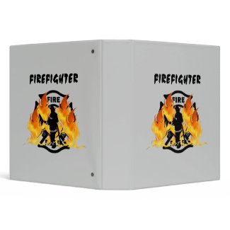 Fire Dept Flames binder
