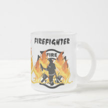 Fire Dept Flames Coffee Mug