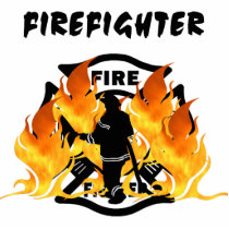 Fire Dept Flames photo sculptures