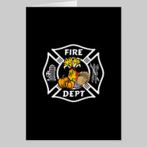 Fire Dept Thanksgiving Logo cards