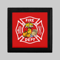 Fire Dept Thanksgiving Logo gift boxes
