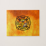 Fire Dept Thanksgiving Logo Jigsaw Puzzles