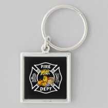 Fire Dept Thanksgiving Logo keychains