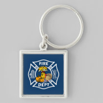 Fire Dept Thanksgiving Logo keychains