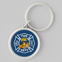 Fire Dept Thanksgiving Logo keychains