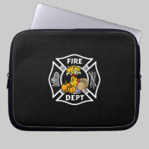 Fire Dept Thanksgiving Logo laptop sleeves