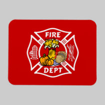 Fire Dept Thanksgiving Logo magnets