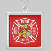 Fire Dept Thanksgiving Logo necklaces