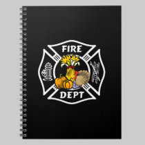 Fire Dept Thanksgiving Logo notebooks