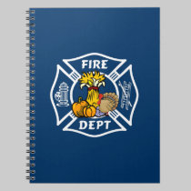 Fire Dept Thanksgiving Logo notebooks