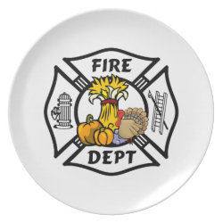 Fire Dept Thanksgiving Logo plate
