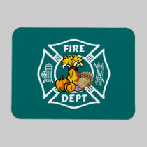 Fire Dept Thanksgiving Logo magnets