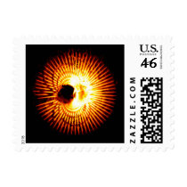 Fire Design Postage Stamp