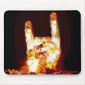Fire Devil Horns Customized Mouse Pad mousepads