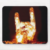 Fire Devil Horns Customized Mouse Pad mousepads