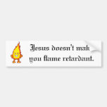 Fire Doesn't Make you Flame Retardant. Bumper Sticker
