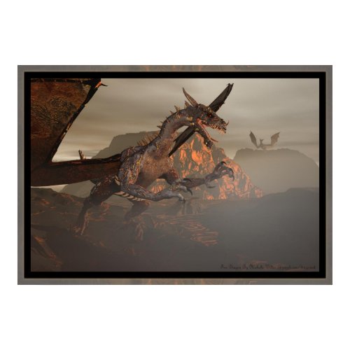 Fire Dragon By Michelle Wilder print