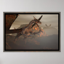 Fire Dragon By Michelle Wilder Poster