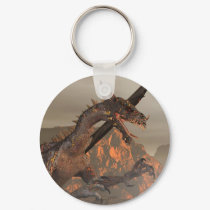 Fire Dragon KeyChain by DragonCat Fire Dragon KeyChain