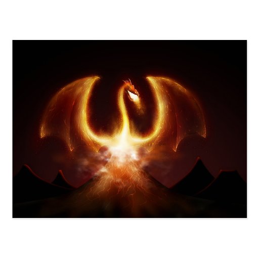 Fire Dragon Postcard