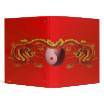 Fire Dragon with Yin-Yang Avery Binder