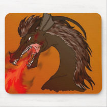 Fire Drake mouse pad mousepads by Lyceria Fire Drake mouse pad mousepads